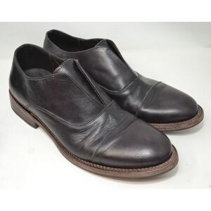 Freebird Detrick Oxford Dress‎ Shoes Slip On Leather Chocolate Mens Size 12